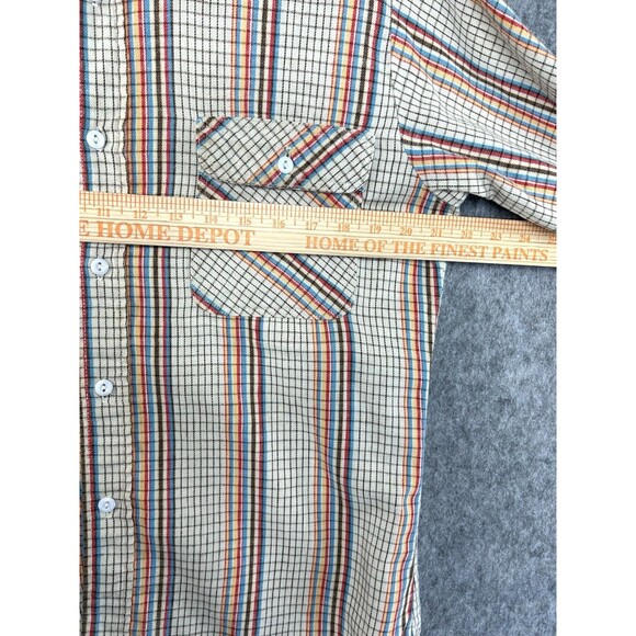 Vintage 70s Big Mac JCPenney Long Sleeve Flannel Button Up Shirt Size M - Picture 7 of 9